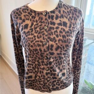 Olivaceous Leopard Print Sweater - Brown and Black